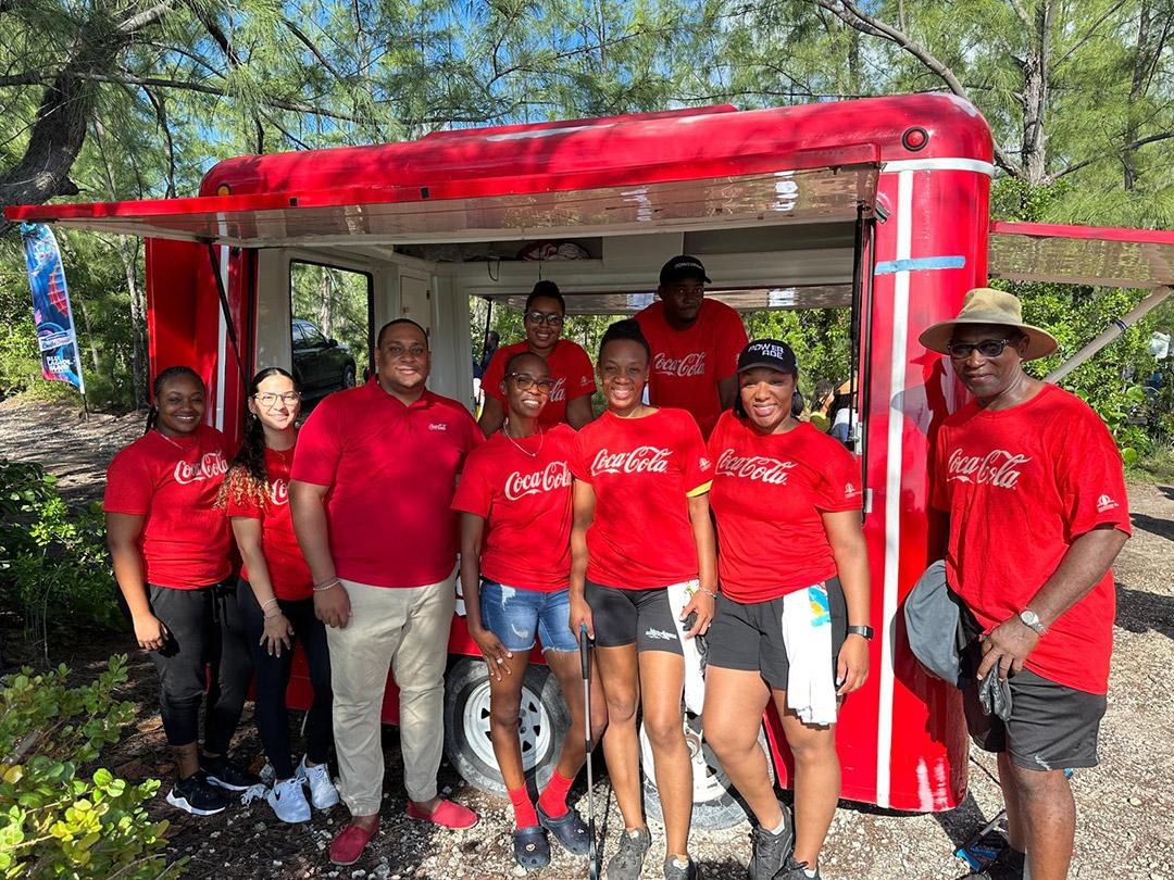 Caribbean Bottling Company team members at a company event